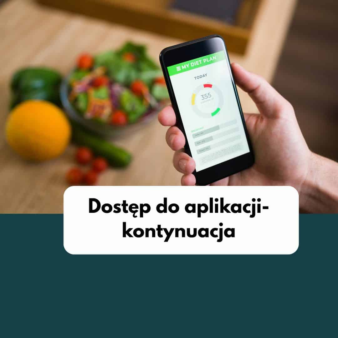 Dostęp do aplikacji dietetycznej – kontynuacja
